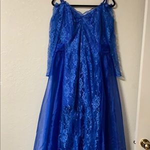Long blue dress